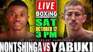 Sivenathi Nontshinga (13-1-0, 10 KOs) vs Masamichi Yabuki (16-4-0, 15 KOs)