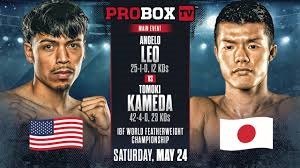 Boxing Match Preview: Angelo Leo (25-1-0, 12 KOs) vs. Tomoki Kameda (42-4-0, 23 KOs)