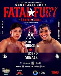 Boxing Match Preview: Bruno Surace (26-0-2, 5 KOs) vs Jaime Munguia (44-2-0, 35 KOs)