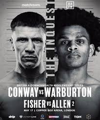Boxing Match Preview: Kieron Conway (22-3-1, 6 KOs) vs. Gerome Warburton (15-1-2, 2 KOs)