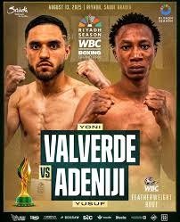 Boxing Match Preview: Yusuf Adisa Adeniji (16-0-0, 10 KOs) vs. Yoni Valverde Jr (15-0-0, 3 KOs)
