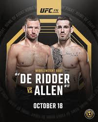 MMA Match Preview: Reinier de Ridder (21-2) vs. Brendan Allen (25-7)