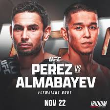 MMA Match Preview: Alex Perez (25-9) vs. Asu Almabayev (22-3)