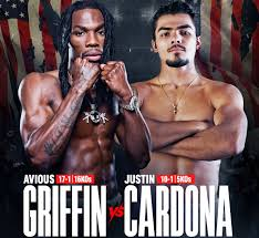 Boxing Match Preview: Avious Griffin (17-1-0, 16 KOs) vs. Justin Cardona (10-1-0, 5 KOs)