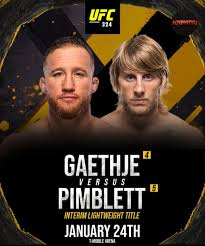 MMA Match Preview: Title Fight: Justin Gaethje (26-5-0) vs. Paddy Pimblett (23-3-0)