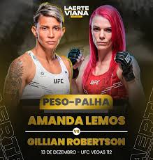 MMA Match Preview: Amanda Lemos (14-3-1) vs. Gillian Robertson (15-8)