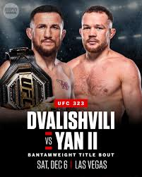 MMA Match Preview: (Title Fight) – Merab Dvalishvili (21-4) vs. Petr Yan (19-5)