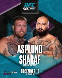 MMA Match Preview: Sean Sharaf (4-1) vs. Steven Asplund (6-1)