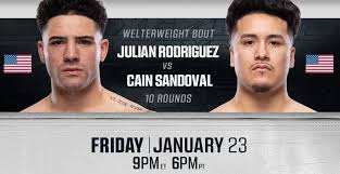 Boxing Match Preview: Cain Sandoval (17-0-0, 15 KOs) vs. Julian Rodriguez (24-1-0, 15 KOs)