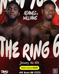 Boxing Match Preview: Carlos Adames (24-1-1, 18 KOs) vs. Austin Williams (19-1-0, 13 KOs)