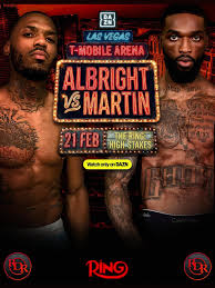 Boxing Match Preview: Frank Martin (19-1-0, 13 KOs) vs. Nahir Albright (17-2-0, 7 KOs)