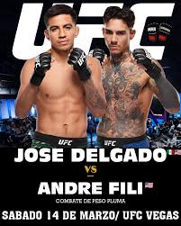 UFC 326 MMA Match Preview: Andre Fili (25-12-0, 1 NC) vs. Jose Miguel Delgado (10-2-0)