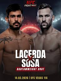 UFC Vegas 114 MMA Match Preview: Luan Lacerda (11-3-0) vs. Hecher Sosa (14-1-0)