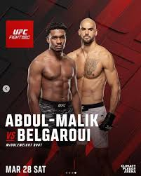 UFC Seattle MMA Match Preview: Mansur Abdul-Malik (9-0-1) vs. Yousri Belgaroui (9-3-0)