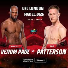 UFC London MMA Match Preview: Michael Page (24-3-0) vs. Sam Patterson (14-2-1)